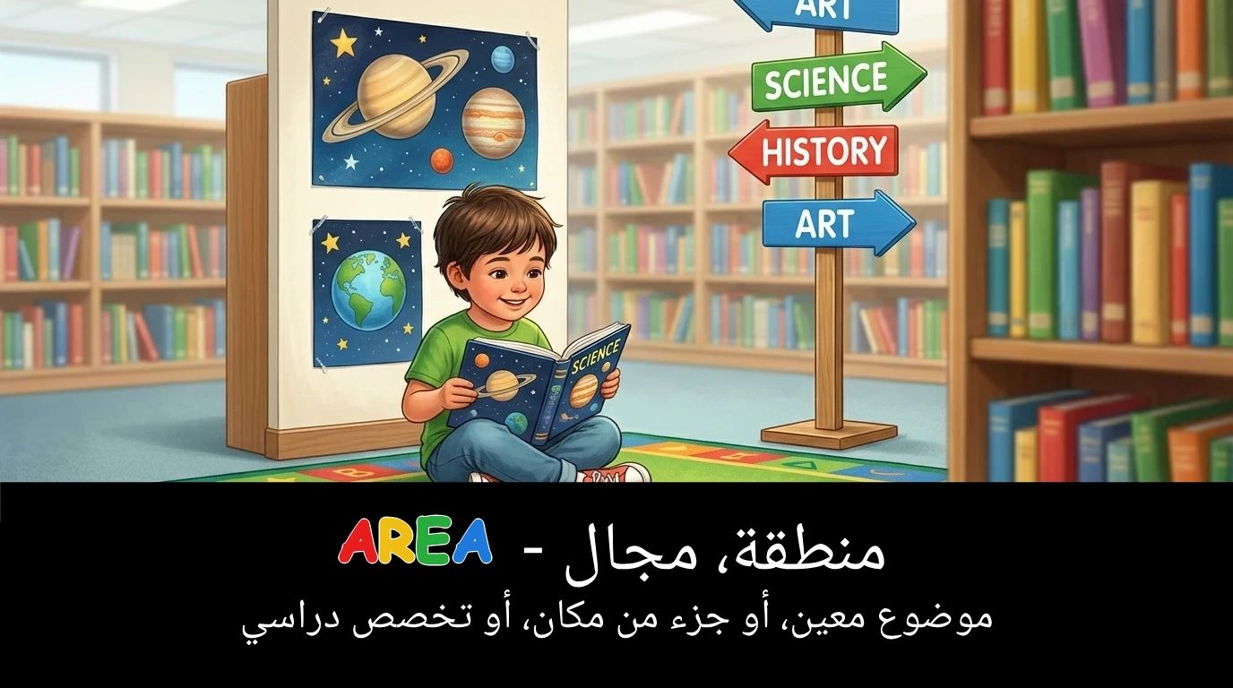 Arabic Illustration for area